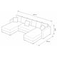 thumbnail image 4 of Sala Esquinera Modular en U El Bazar Store Lisboa Lino Beige 180x330x180 cm 3 Piezas, 4 of 4