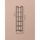 thumbnail image 5 of VASAGLE Librería de 6 Niveles, Biblioteca, Estantería para Oficina, Salón, Dormitorio, 30 x 40 x 187.5 cm, Marrón Rústico y Negro Tinta, 5 of 9