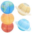 thumbnail image 2 of KAKOWELY 5 linternas de papel con forma de planeta, decoraciones del espacio exterior, sistema solar, planetas, linternas para niños, 2 of 5