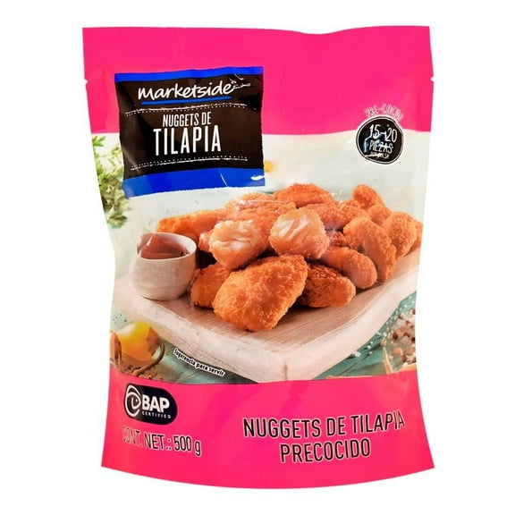 Nuggets de Tilapia Marketside Precocidos Congelados 500 g