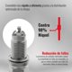 thumbnail image 4 of Bujía CR7HSA Leiruki Triple Electrodo Niquel plateado, 4 of 4