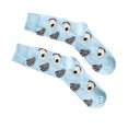 thumbnail image 2 of Qarigey Hombres Otoño Invierno Calcetines de Mariscos Niños Algodón Dibujos Animados Lindo Manguera Parejas Estilo Calcetería Elástica Medias azul claro, 2 of 4