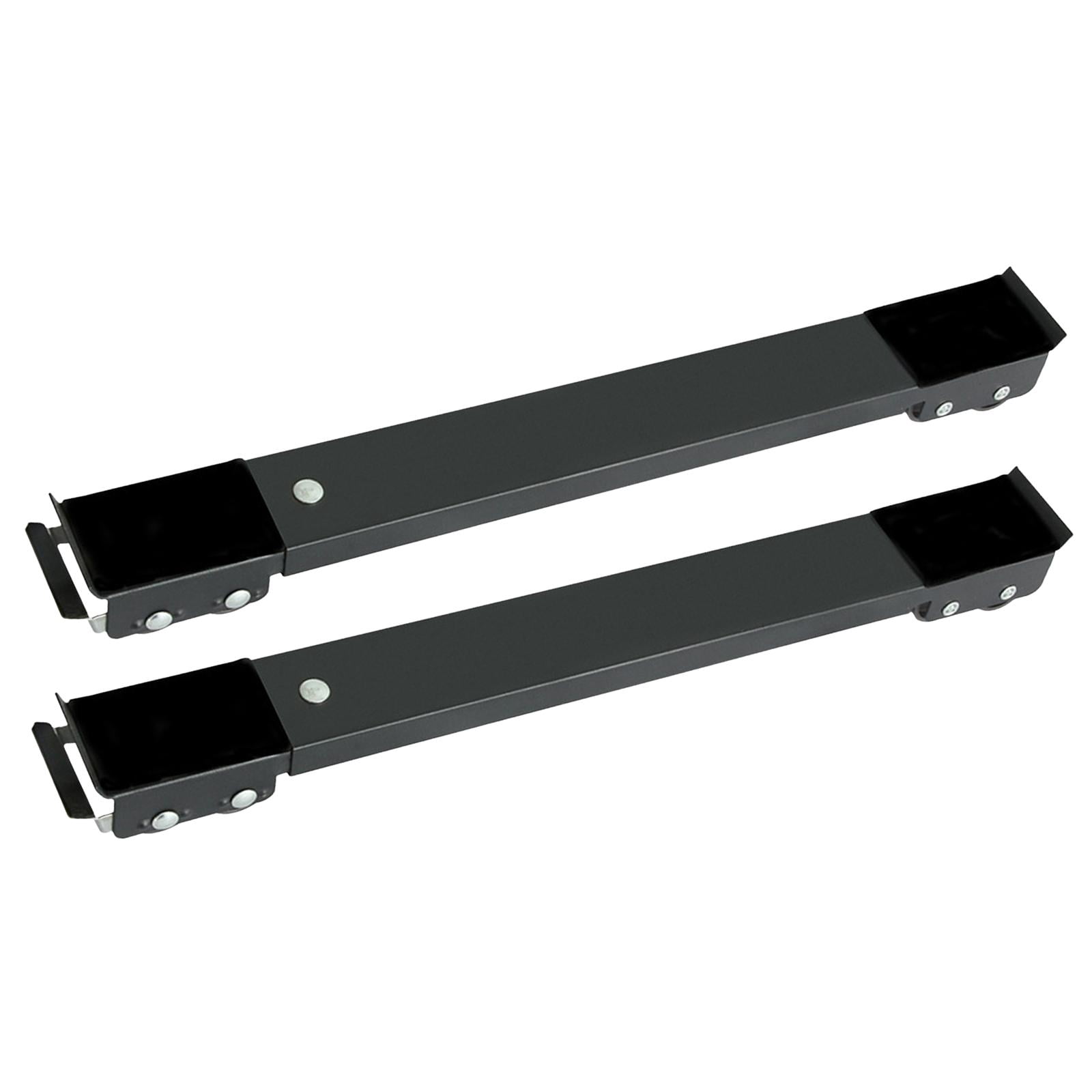 Base para lavadora y secadora, fácil de mover, extensible y ajustable de 45 a 70 cm. Negro