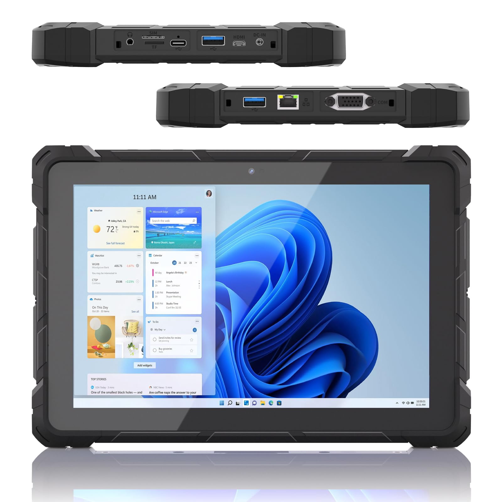 Tablet resistente HIGOLE PC J4105 10.1" FHD con Windows 11, 8 GB RAM, 128 GB