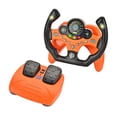 thumbnail image 3 of Juego de volante interactivo con pedal de freno y sonido Naranja, 3 of 9