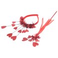 thumbnail image 2 of KAKOWELY 1 juego de diadema de corazón para San Valentín, varita de hada con forma de corazón, tocado para el día de San Valentín para niña, 2 of 5