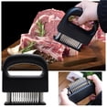 thumbnail image 1 of Aparatos de cocina, accesorios de cocina, herramienta de 48 agujas para aflojar carne, golpear, romper tendones y hacer agujeros, herramienta para filetes de cerdo, martillar carne, herramientas para, 1 of 9