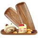 thumbnail image 3 of Juego de 3 Platos de Charcutería Hecef Bandeja de Madera de Acacia para Servir Tablas de Queso, 3 of 9