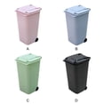 thumbnail image 3 of Billuyoard Bote de basura de escritorio de plástico: conveniente y duradero para cualquier lugar saludable y seguro Basura con ruedas Suministros de limpieza para el hogar verde, 3 of 6
