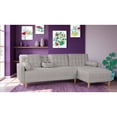thumbnail image 1 of Sala Modular Sofá Cama De Lino Gris Claro Modelo Duomo Makora Reversible, 1 of 9