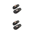 thumbnail image 3 of Sonducket Pantuflas de suela gruesa y , cómodas y elegantes, con plataforma y punta abierta, pantuflas para hombre y mujer, zapatillas con punta Negro 44/45.1 2piezas, 3 of 6