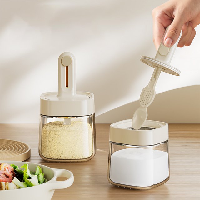 Tarros de cristal organizadores de especias de 350 ml, tarros para especias, frascos pequeños para especias, fáciles de usar, conservan alimentos secos, para cocina y comedor, tarros de