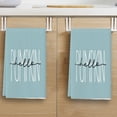 thumbnail image 1 of Oioii Stripes Dot Pumpkin Fall Kitchen Towels Dish Towels, 18x26 Inch Farmhouse Maple Leaves Autumn Decoration Hand Towels(15.8x23.6in), 1 of 6