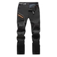 thumbnail image 1 of Ceisia Gift Men's Winter Casual Pants - Faddish Solid Patchwork Sports Zipper Pockets Trousers, 1 of 7