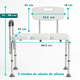 thumbnail image 5 of Silla Banco para Ducha de Transferencia con Extención | Silla para Baño Adulto Mayor: Confort y Seguridad!, 5 of 9