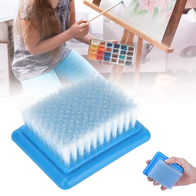 Cepillo De Fieltro De Aguja, Cerdas Suaves, Nailon PP, Cepillo De Plástico Duradero, Flexible Para Lavar Paletas De Pintura Al óleo Para Limpiar Baños, Cocinas