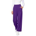 thumbnail image 4 of TaTaai Ladies' Elastic High Waist Wide Leg Jeans, Versatile Loose Straight Leg Pants, All Season Casual Fashion Jeans Gift, 4 of 5