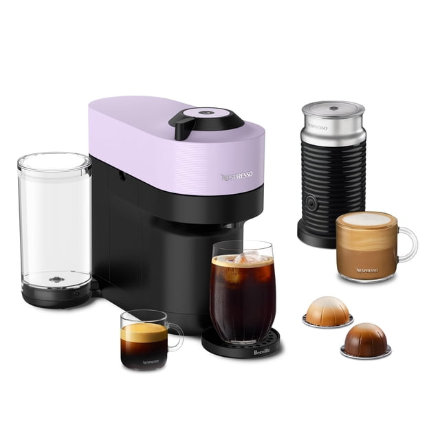 Cafetera Nespresso Vertuo Pop+ Pack Lila