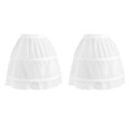 thumbnail image 1 of Crinolina de tul corto Sunnimix para niñas 2 Piezas Blanco, 1 of 8