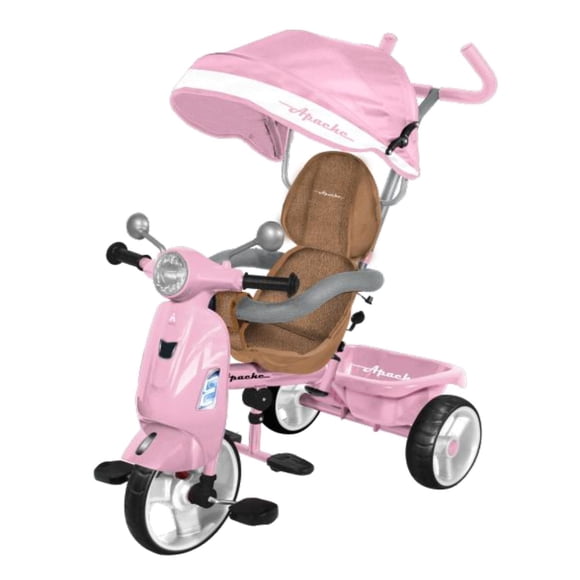 Triciclo para niña modelo 3 en 1 Moto rosa LC-STMT-C Apache