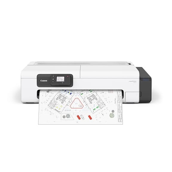 Canon imagePROGRAF TC-21 24" - Impresora de gran formato, para pósteres y plotters, con alimentador automático de papel en rollo y hojas sueltas, incluye 280 ml de tinta, color blanco