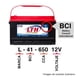 thumbnail image 3 of Batería para Auto LTH BCI 41, 3 of 4