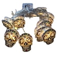 thumbnail image 3 of Cadena de luces de calavera de Halloween, decoración de horror, 3 of 9