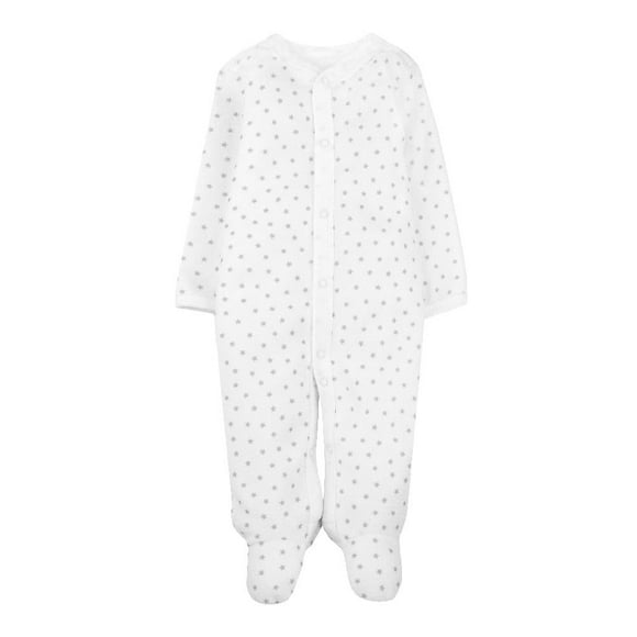 Mameluco Baby Creysi One For You Unisex 9M Estampado de Estrellas Blanco