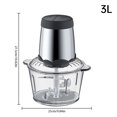 thumbnail image 2 of Procesador de alimentos Aoresac de doble velocidad, 300 W, picadora de carne eléctrica, 4 cuchillas de doble nivel, picadora de verduras, picadora de alimentos desmontable apta para lavavajillas con r, 2 of 11