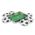 thumbnail image 1 of Juego Botanero Cancha de Fútbol Mundial 31.7 cm con 6 Platos de Plástico Balón 25.4 cm Reutilizable, 1 of 9