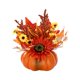 thumbnail image 1 of Calabaza artificial con flores Decoración de Acción de Gracias Decoración de fiesta Centros de mesa Otoño Calabazas de espuma artificial para boda Estilo B, 1 of 8