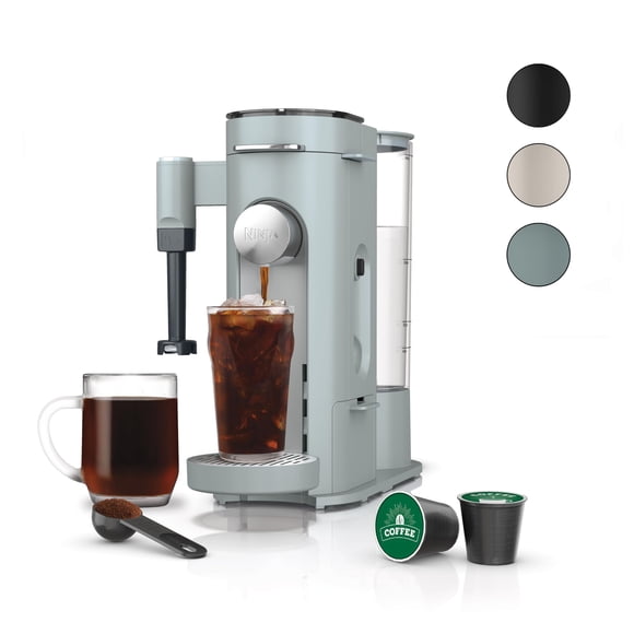 Cafetera Ninja Pods & Grounds con espumador de leche 1700W azul
