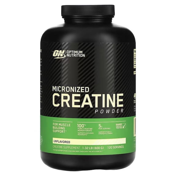 Creatina Optimum Nutrition Creatina Micronized Powder 114 Serv. Sin Sabor. Optimum Nutrition ONCREAPOW600