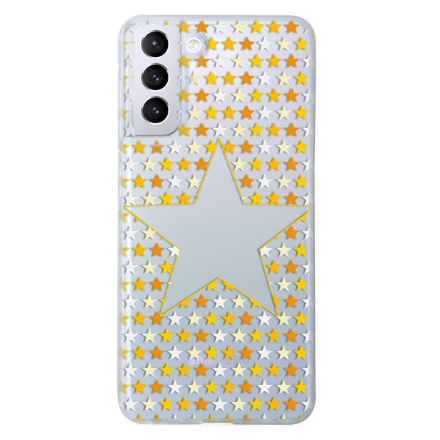 Funda para Galaxy S21 InstaCase Antigolpes Case Estrellas Amarillas