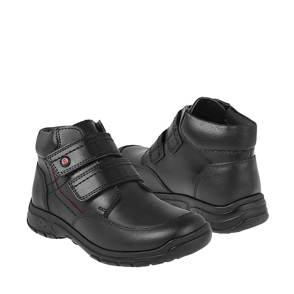 BOTINES ESCOLARES BAMBINO NIÑO BA4511 PIEL NEGRO 18-21