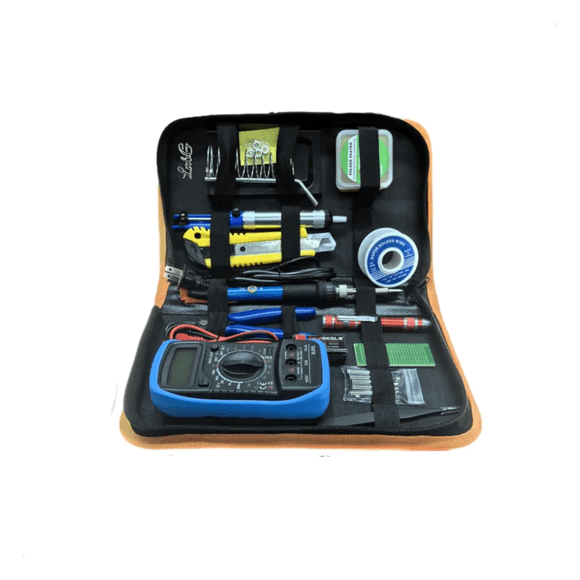 Kit De Soldador Eléctrico De Temperatura Regulable Completo Lab.G Multicolor