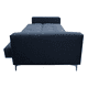 thumbnail image 4 of Sofa Cama Reclinable EL BAZAR STORE Paris Lino Azul Marino Futon 3 Posiciones Moderno Abotonado, 4 of 7