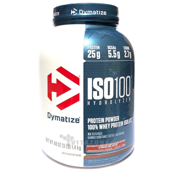 Proteína ISO 100 Hidrolizada Dymatize DYMISO100CHOCO3 3 Lbs Chocolate