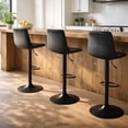 thumbnail image 2 of Sillas Altas para Barra de Cocina con Altura Ajustable Banco Desayunador Elegante para Decoración del Hogar Fabricado 100% Poliéster y Tejido Transpirable Set 4 Sillas, 2 of 5