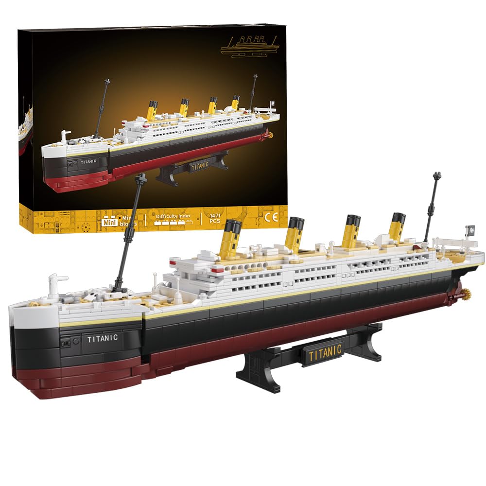 Set de Bloques de Construcción NETEHU Titanic 1465 Piezas