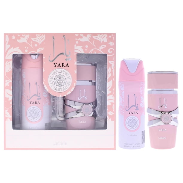 Set de regalo Perfume Lattafa Yara de 2 piezas para mujer