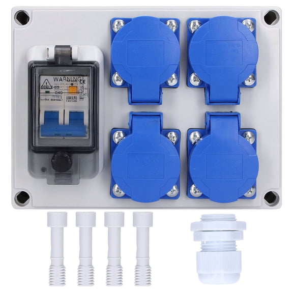 Enchufe de pared NikouMX Caja de alimentación alemana dual