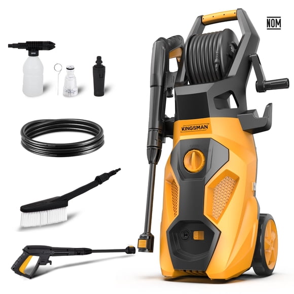 Hidrolavadora Eléctrica Portatil Kingsman 2200 Psi 2000w amarillo