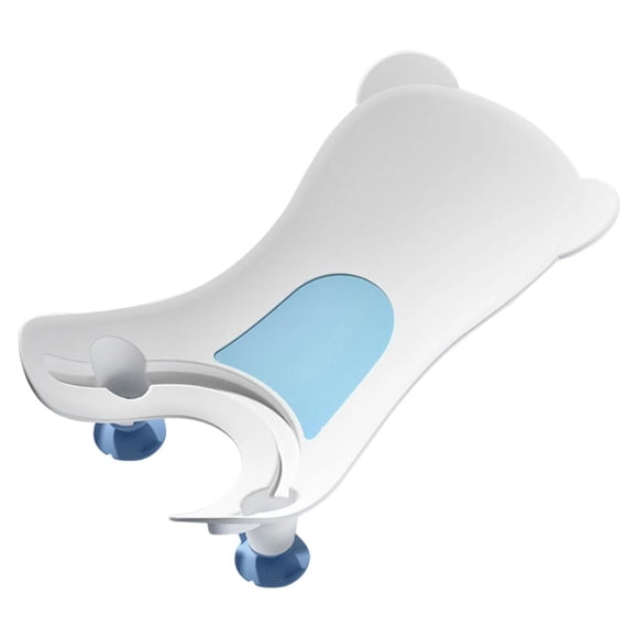 Asiento de baño para bebé con ventosa, ligero y cómodo, asiento de baño para recién nacidos. Blanco