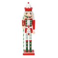 thumbnail image 4 of Adorno navideño de cascanueces de madera, figura tradicional de juguete de 9,84 pulgadas B, 4 of 9