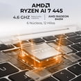 thumbnail image 3 of Laptop IA PC HP OmniBook 5 AI 16-cg0070wm Ryzen AI 7 445 NPU 59 TOPS 64GB DDR5 SSD 1TB Pantalla 16" Touch IPS 2K Copilot+ PC Windows 11 Teclado Ingles, 3 of 6