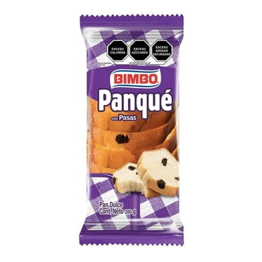 Panqué Bimbo con pasas 280 g
