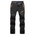 thumbnail image 2 of Ceisia Gift Men's Winter Casual Pants - Faddish Solid Patchwork Sports Zipper Pockets Trousers, 2 of 8