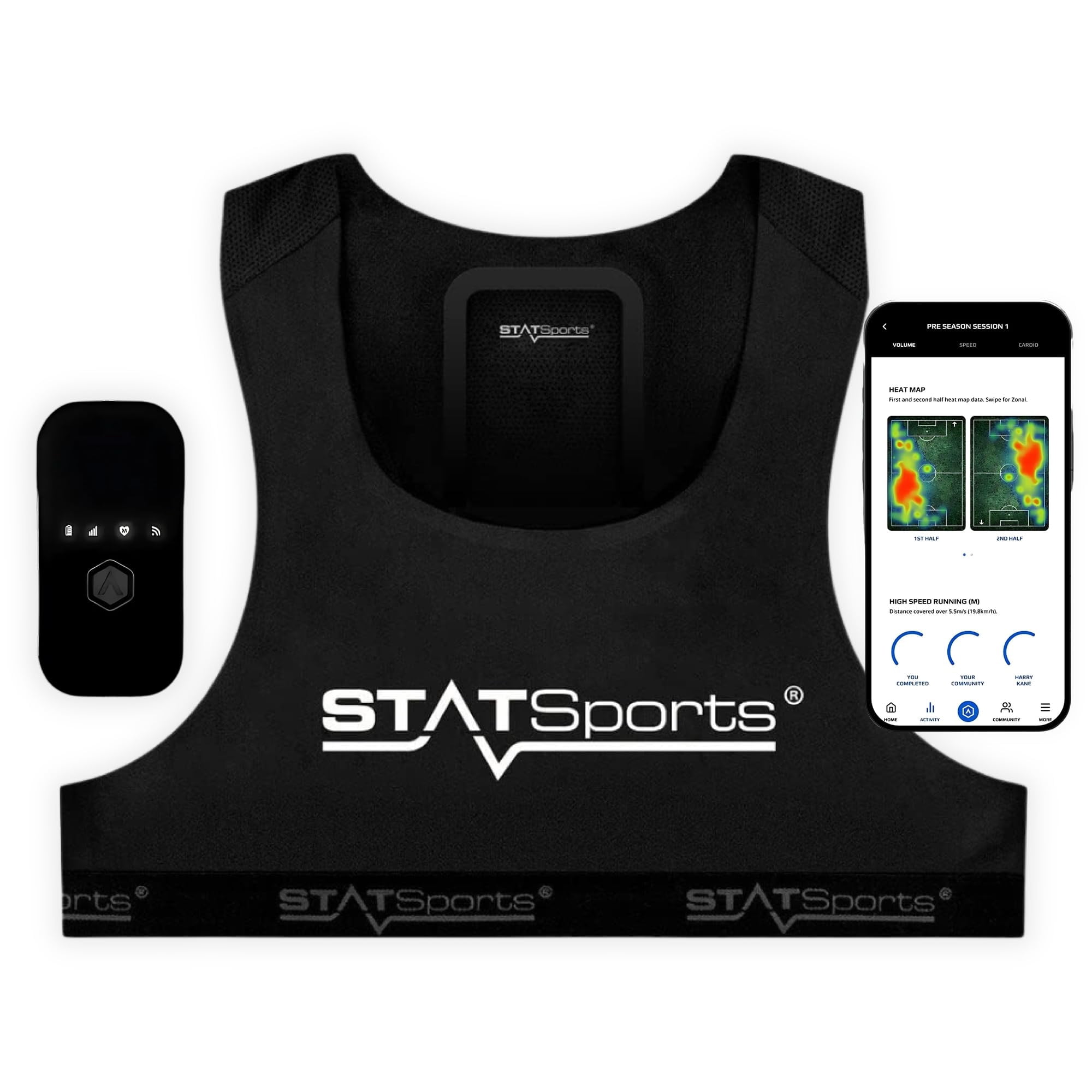 Chaleco rastreador de fútbol StatSports APEX GPS APEX Athlete Series