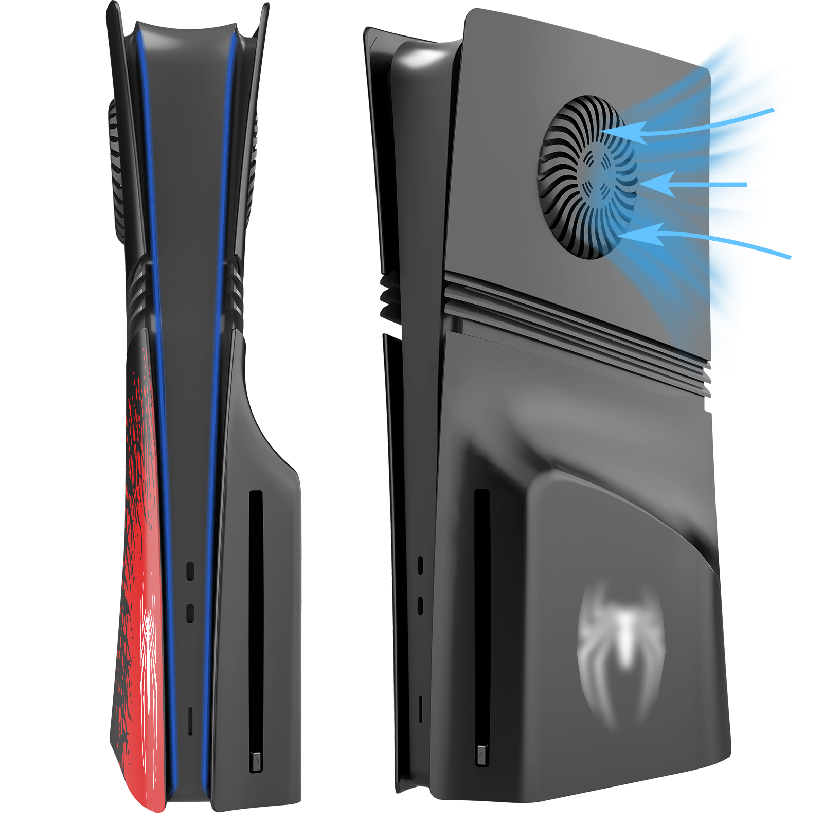 Funda protectora para consola PS5 Pro, resistente a arañazos, carcasa rígida de ABS de repuesto a prueba de golpes, placa lateral para accesorios de consola PS5 Pro